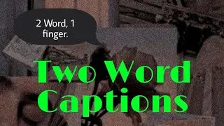 Two Word Captions// Short Instagram Captions // Short Captions
