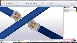 Portal Bracing Connection in Tekla Structures.