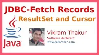 7 - JDBC ResultSet Detailed - Java Training By eZeon