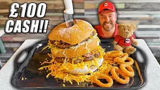 Unbeaten for 4 Years!! Hogan’s “Crusty Cob” Scottish Burger Challenge in Kilmarnock, Scotland!!