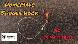 The Stinger Hook Hack: Tying Your Own with No Hardware (crimp sleeves, etc.)