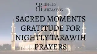 Sacred Moments Gratitude for Nightly Tarawih Prayers