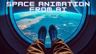 AI Space Art - Space Animation by Midjourney Neural Network