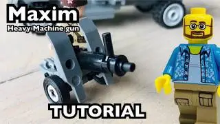 WW2 Lego brick_by_brick_productions Maxim Heavy Machine Gun Tutorial/Instrcutions