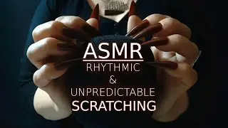 Aggressive ASMR | Fast and Rhythmic yet Unpredictable Tingly Scratching on Foam Cover