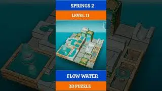 SPRINGS 2 _ LEVEL 11 _ FLOW WATER 3D PUZZLE GAMEPLAY #puzzle #shorts #gaming