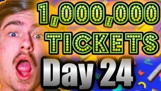 I'M WINNING 1,000,000 ARCADE TICKETS IN 25 DAYS!!! (Day 24)