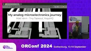 My open source analog microelectronics journey (Matt Venn)