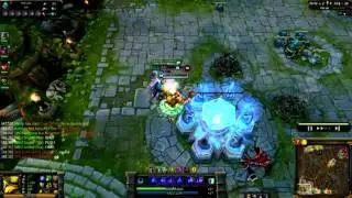 Fail - backdoor Fiddlestick, Nexus 29 hp - League of Legends