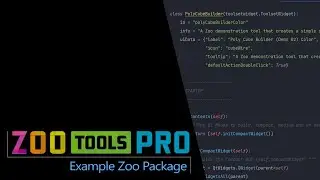 ZooToolsPro Installing Custom Example Package