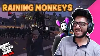 GTA MODDER RAIN MONKEYS ON ME!!😱🐵😱