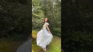 REVEAL: My thrifted wedding dress! (NO corset) // upcycling a thrifted wedding dress Part 7 #shorts