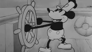Clip of Steamboat Willie - (First Video of 2024)