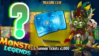Using 1.6k Tickets from the Treasure Caves | New Era (Monster Legends)