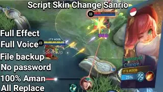 Script skin Change Hello Kitty Sanrio No Password | Full Effect Voice | Patch terbaru