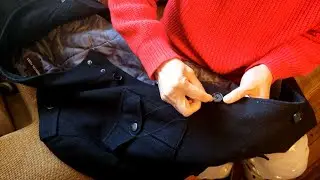 How To Fix A Loose Button | How To Sew A Button Onto Jacket