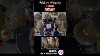 VISIONS OF ATLANTIS | ARMADA | DRUM COVER | Bosphorus Cymbals #shorts #03