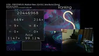 osu! Liveplay | K/DA - POP/STARS [Extra] First +HDHR FC