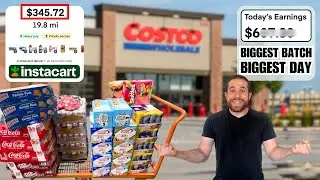 $345 Instacart Order! I had my BIGGEST DAY EVER!!