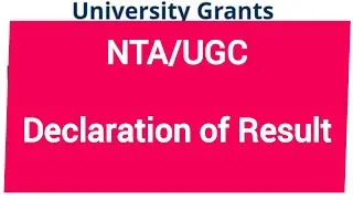 Result Declared by Nta 2021 / Result Announced by Ugc/Nta 2021