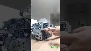 How to clear paper jam at fuser unit & dissemble to assemble full unit CANON LBP151DW PRINTER