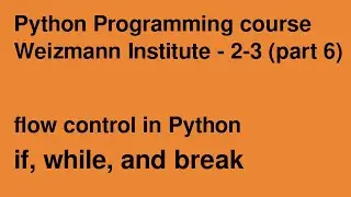 Python programming course 2024.12 part 6