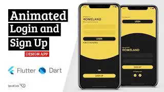 Animated Login and Sign Up Design App - Flutter UI - Speed Code