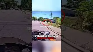 Wholesome biker SAVES homeless woman‼️🤯