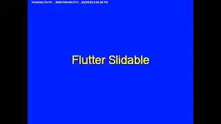Flutter Slidable