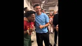 ishowspeed bark in front Ronaldo