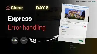 MERN: Full-Stack Web App Build | Day 8 – MERN Without React (LIVE  !) | Error Handling Middleware