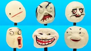 Sculpting MOST FAMOUS MEMES from plasticine | Horror Maker Meme Faces