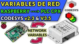 🔵✅NETWORK VARIABLES - COMMUNICATE RASPBERRY WITH PLC CPX --- CODESYS V2.3 & CODESYS V3.5