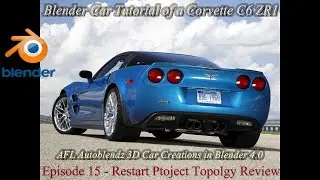 Blender 3d Modelling a 2009 Corvette C6 ZR1 Ep 15 Topology Changes #youtube #blender