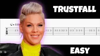 Trustfall - P!nk easy guitar tutorial