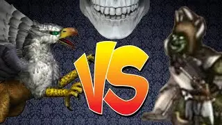 Heroes of Might and Magic III. Royal griffin VS Orc chieftain