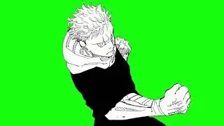 ITADORI GREEN SCREEN MANGA ANIMATION「 MANGA 」「 ANIME 」