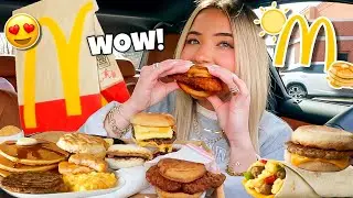 Eating The ENTIRE McDonald's Breakfast Menu MUKBANG!
