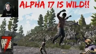 Alpha 17 Is WILD!! 7 Days To Die GIVEAWAY  Day 1 Night 1! First Look At Leaping Zombies!?
