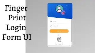 Login Form Fingerprint UI | Source code