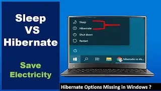 Hibernate option missing & Sleep vs Hibernate