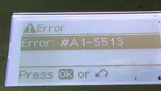 HP LaserJet MFP M436n display error code A1-5513 checked part 01