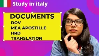 How to prepare Declaration of Value | MEA Apostille/Attestation | HRD  | Study in Italy - 2022