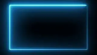 Motion Made - Free Neon lights rectangle frame animated loop background