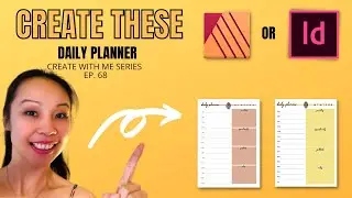 Create a DAILY PLANNER in Indesign & Affinity Publisher | Easy Tutorial For Beginners