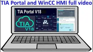 TIA Portal V18 connected with WinCC HMI full tutorial
