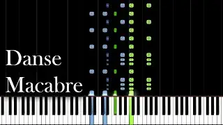 Saint-Saëns/Liszt - Danse Macabre (Piano Tutorial) [Synthesia]