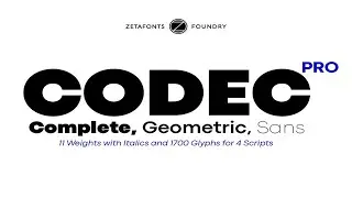 Codec Pro 22 fonts + 1 variable Font Free Download