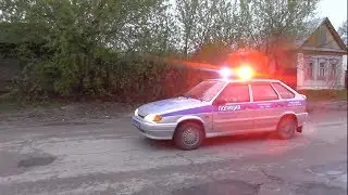 ПОЛИЦЕЙСКИЕ МАШИНЫ ВАЗ 2114,ЛАДА ПРИОРА.МИГАЛКИ МОРГАЮТ.ДПС РФ