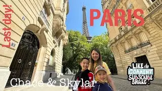 Eiffel Tower | Paris Olympics 2024 | Pinky bloom | Paris Episode 4 with Chace and Skylar